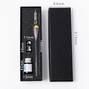 Pluma de Vidrio en Espiral Hecha a Mano, Pluma de Tinta de Cristal Multicolor para Caligrafía, Escritura Artística y Firmas - Product Image 2