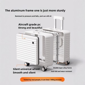 Valise à roulettes compacte en ABS à ouverture latérale, 18 pouces, <span class=keywords><strong>bagage</strong></span> <span class=keywords><strong>cabine</strong></span>, 16 pouces, unisexe, étanche - Product Image 5
