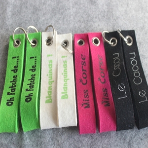 Llavero ligero personalizable en poliéster clásico estilo anime tejido con patrón de frutas estampado UV ecológico - Product Image 2