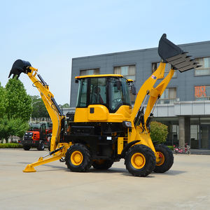 4 Wheel Drive Nieuwe Retro Graafmachine Backhoe En Loader Backhoe Loader Graafmachine Kleine Graaflaadmachine Te Koop - Product Image 4