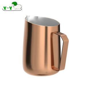 Custom <strong>Barista</strong> 600ml Stainless Steel <strong>Milk</strong> Jug Frothing Cup Coffee Espresso Steaming <strong>Milk</strong> Pitcher - Product Image 1