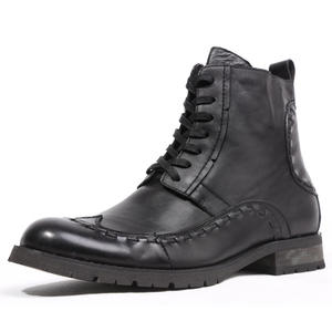 Botas de trabajo impermeables personalizadas al por mayor para hombre, botas de vestir modernas para hombre, botas de cuero genuino y gamuza - Product Image 3