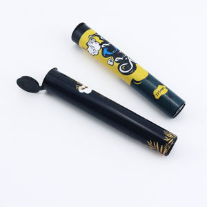 Tubo de plástico para guardar conos de cigarrillos pre-enrollados, tubo de plástico de 115 mm con tapa abatible, personalizable con la marca. - Product Image 6