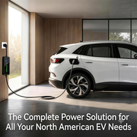 Nouveau chargeur EV portable GBT 3,5 kW 16 A avec affichage NEMA 5-15P, réglable 8 A/16 A, minuterie 12 h, câble de charge EVSE