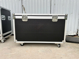 Heavy Duty Musical Instrument Flight Case with 4 Wheels and Large Handles Sturdy Plywood <b>Storage</b> <b>Box</b> for Mixer and Audio Gear - Product Image 2