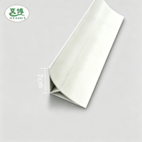 Goulotte de câblage en PVC blanc pour coins intérieurs courbes, bande de protection pour fils muraux et au sol, garniture décorative pour espaces, longueur personnalisée, vente en gros