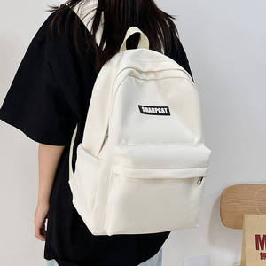 SharpCat <b>Backpack</b> White Large Capacity <b>Lightweight</b> School Education For Girls Students - Product Image 2