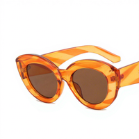 Nouvelle Arrivée Lunettes de Soleil Œil de Chat Tendance Y2K Haut de Gamme Esthétique UV400 Concave Designer pour Photographie Urbaine