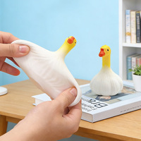 Jouet Squishy Canard Ail Rigolo, Figurine de Dessin Animé Créative à Rebond Lent, Jouet Anti-Stress à Presser, Ornement de Bureau Mignon, Jouet Anti-Stress pour le Bureau