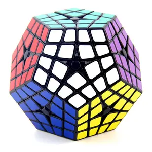 Shengshou Speed Cube Puzzle Solution Kilominx Black Magic Cube 4X4 Megamin Speed Cube untuk Anak-anak