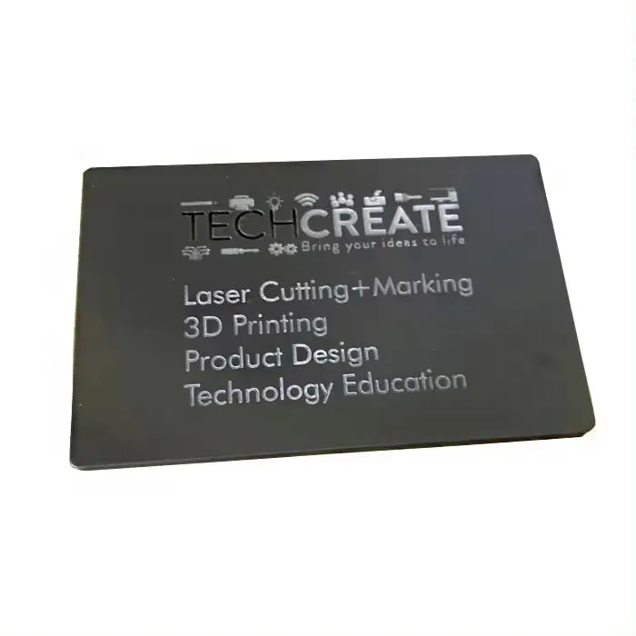 कार्यालय के लिए थोक पर्सपेक्स क्लियर प्लेस कार्ड कस्टम हाथ से तैयार ऐक्रेलिक नाम चिह्न 9 सेमी x 5 सेमी