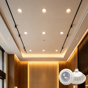 Projecteur LED COB AR111 DC12V 15W/18W, lampe de plafond encastrée à intensité variable <span class=keywords><strong>ES111</strong></span>, blanc chaud G53 GU10 85-265V - Product Image 4