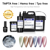 Gel UV Haute Transparence Effet Œil de Chat Sans HEMA Sans TPO Sans TMPTA Brillant Soyeux Longue Durée pour Salon