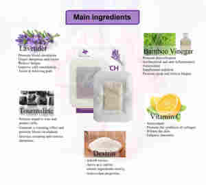 Fabricant de gros Patch détox pour les pieds à la lavande infusée à la vitamine tourmaline améliore la circulation sanguine soulage la pression des pieds - Product Image 4