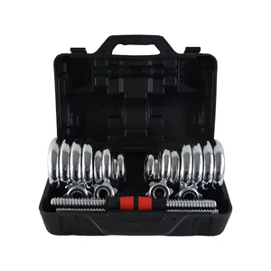 Set Dumbbell Besi Cor Electroplating Angkat Berat Gym Chrome Dumbbell