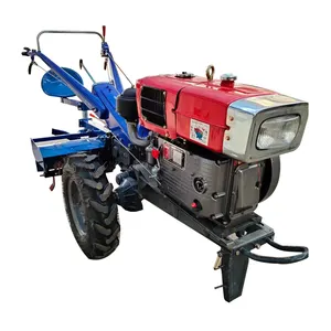 Hot Sale Top Quality 10-22hp Two Wheel 2 wd Hand Walking Tractor With Rotary Tiller In Uganda