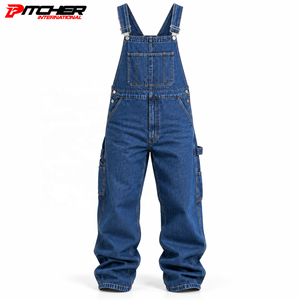 Wholesale Cotton Denim Bib Overalls Utility Pockets <b>Mens</b> Overalls for Fashion Retailers Bulk Order Supply - Product Image 5