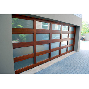 Porte de <span class=keywords><strong>garage</strong></span> en verre encadrée insonorisée de luxe, réduction du bruit, amortisseur fermé, entrée silencieuse pour voiture domestique - Product Image 4