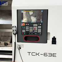 Tour à lit incliné CNC TCK63E fabriqué en Chine, haute rigidité, pour le traitement de pièces automobiles et de moules