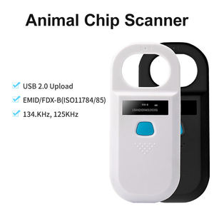 Escáner RFID de microchip para mascotas, lector de etiquetas de animales ABS, frecuencia constante, 134,2 Khz/<span class=keywords><strong>125Khz</strong></span>, distancia de lectura de 8 cm, Lector/escritor de 91mm - Product Image 2