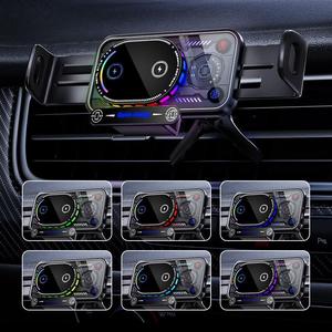 Soporte de coche magnético para <span class=keywords><strong>teléfonos</strong></span> plegables <span class=keywords><strong>con</strong></span> soporte de ventilación de aire de <span class=keywords><strong>carga</strong></span> <span class=keywords><strong>inalámbrica</strong></span> rápida Dual Coi Compatible <span class=keywords><strong>con</strong></span> <span class=keywords><strong>teléfonos</strong></span> inteligentes plegables - Product Image 2