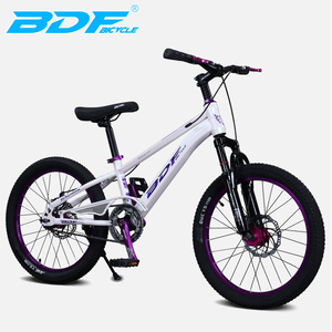 Vélo vtt pour étudiants Vélo à pédale violet à une vitesse Vélo ordinaire pour enfants du fabricant avec frein à disque Fourche en acier - Product Image 6