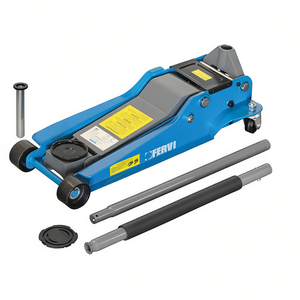 Cric hydraulique à profil bas Fervi 3 tonnes pour usage automobile - Product Image 2