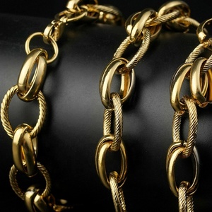 Pulseras de Estilo Europeo y Americano para Mujeres y Hombres, Acero Inoxidable, Doble Círculo, Joyería de Moda - Product Image 2