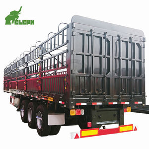 Chine Usine <span class=keywords><strong>Cargo</strong></span> Utilitaire Remorques 3 Essieux Volaille Vivante Caisse De Transport Semi Remorque - Product Image 1