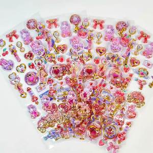 Pegatina Decorativa Personalizada para Teléfono Móvil, Relieve 3D, Diamantes, Dibujos Animados para Niños, Gel de Cristal, DIY, Resistente al Agua y a Desgarros - Product Image 4