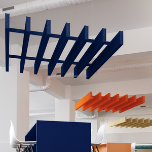 Nouveau design réduisant le bruit Panneaux de <span class=keywords><strong>plafond</strong></span> acoustiques en feutre PET <span class=keywords><strong>Isolation</strong></span> phonique au <span class=keywords><strong>plafond</strong></span> en polyester suspendu pour salle de concert - Product Image 5
