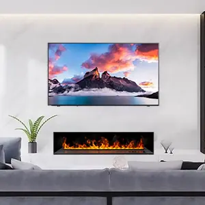 Hot selling living room bed room decor 75 inch tv stand fireplace led lights decorative fireplaces light