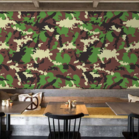 Papier peint mural camouflage militaire classique, imprimé camouflage vintage pour restaurant, loft, bar, espace de jeu, décoration murale de fond