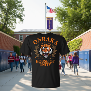 T-shirt Onraka House Of Unity Tiger, design spirituel scolaire - Product Image 3