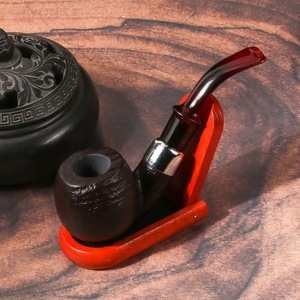 Erliao Vente chaude Pipe à fumer en bois massif Accessoires de fumage en bois Logo personnalisé Pipe à tabac Pipe à fumer portable Vente en gros - Product Image 6