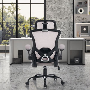 Venta al por mayor de muebles de oficina, sillas de oficina de malla para el hogar, silla ergonómica para gerentes con soporte Lumbar contorneado - Product Image 4