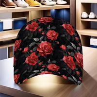 Gorra de béisbol de moda con estampado digital 3D, estilo punk gótico americano, modelo 2026, transfronteriza, con visera de pico de pato