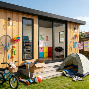 Cabane de loisirs de jardin ADU, préfabriquée, pour une utilisation en intérieur et en extérieur, espace de détente confortable toute l'année - Product Image 1