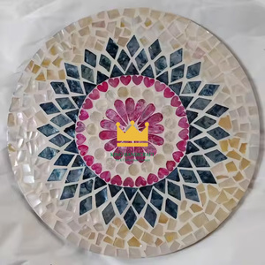 Sous-plats modernes écologiques en bois avec incrustation de nacre, base en laque, épaisseur 10 mm, pour table à manger, haute qualité, Vietnam - Product Image 4