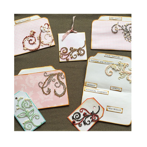 Rhinestones della Parte Posteriore Piana Mezza Perle di Abbellimento di Scrapbooking Appiccicoso Gemme Acrilico - Product Image 1