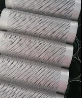 Tube perforé en acier inoxydable galvanisé INNOVAT-LL, épaisseur 1,2 mm, soudure continue, trous de 3 mm, espacement de 5 mm