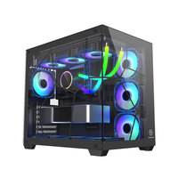 Boîtier PC Thermaltake Water Cube Blanc Noir RGB Full Tower Gamer en Alliage d'Aluminium ATX avec Fenêtre Latérale en Stock