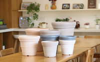 Pots de fleurs en plastique bon marché en gros, grands, modernes, minimalistes, avec trou de drainage, pour la décoration des plantes à la maison et au jardin