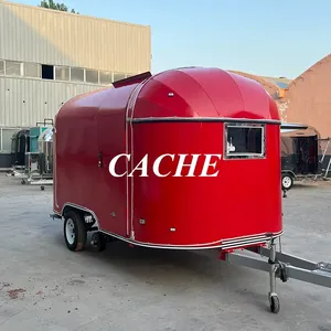 Remolque de Comida Popular en Alemania para Acampar al Aire Libre, Carrito de Helados y Café, Camión de Comida Móvil - Product Image 4