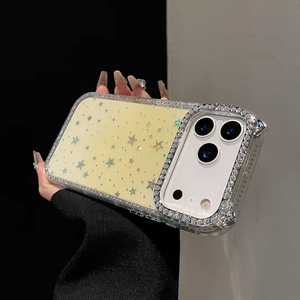 Funda de teléfono con diseño de orejas de gato Bling Star para iPhone 17 14 15 16 Pro Max 17 Air con funda protectora de película de lente envío <span class=keywords><strong>gratis</strong></span> - Product Image 6
