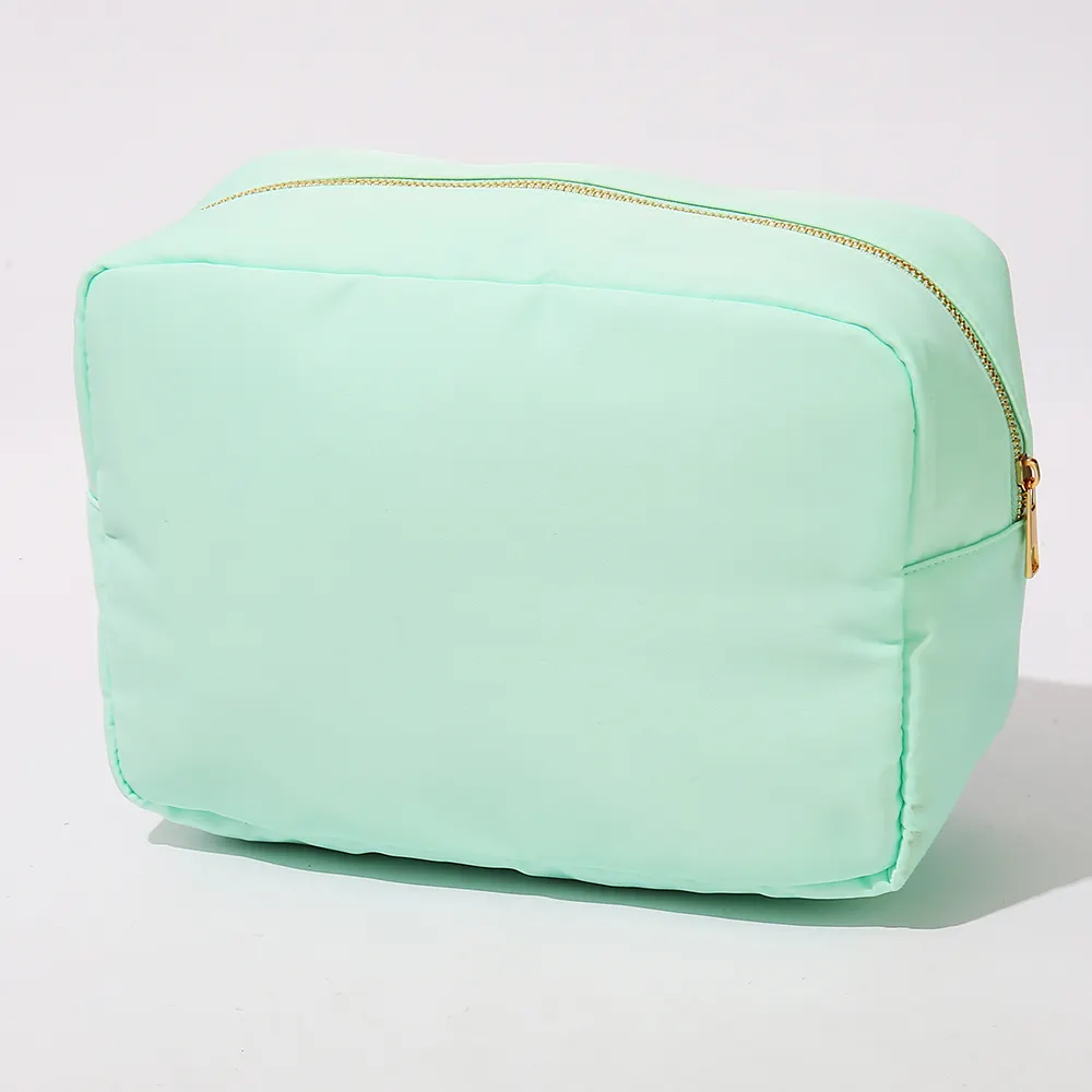 Bolsa de cosméticos de nylon para meninas, nova bolsa de maquiagem impermeável para cosméticos, embalagem para mulheres