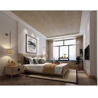Mobilier de chambre d'hôtel en bois massif personnalisé au design moderne Meuble de chambre d'hôtel taille Queen Size Meuble de chambre d'hôtel taille King Size
