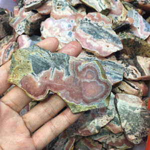 Rodocrosite naturale Ruvida Irregolare Fette di Pepite Pietre Preziose Grezzo Facet Tumble Allentato Ston - Product Image 2