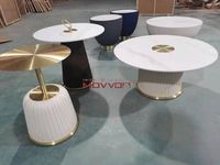 Table basse haut en céramique de luxe nouveau design en marbre extensible pour meubles de maison pour salon salle à manger école chambre hôtel utilisation