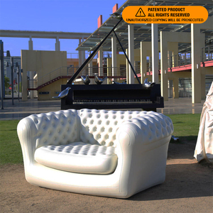 Luxury Double Person <strong>Inflatable</strong> Lounge Chair PVC Outdoor Foldable Chesterfield <strong>Inflatable</strong> <strong>Sofa</strong> - Product Image 2